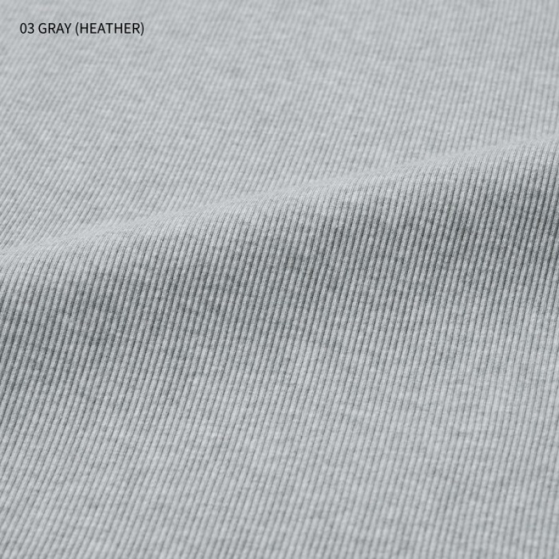 Uniqlo Dry Color Ribbed レディース タンクトップ グレー | 869481
