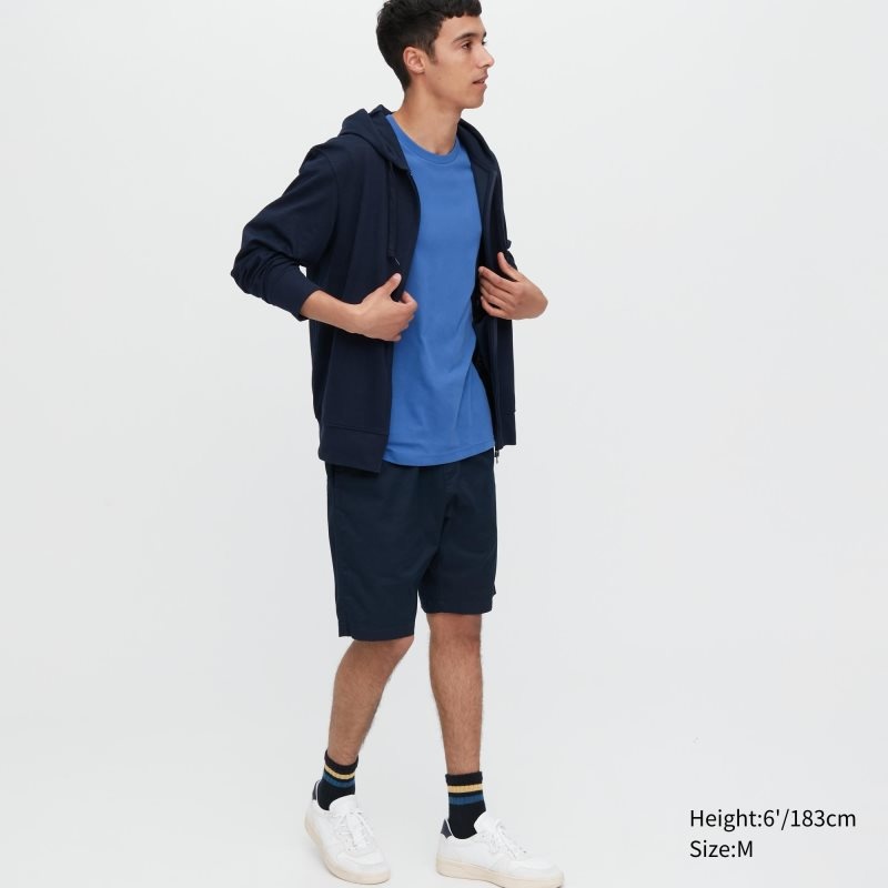 Uniqlo Dry Crew Neck Short-sleeve Color メンズ Tシャツ 青 | 3376744
