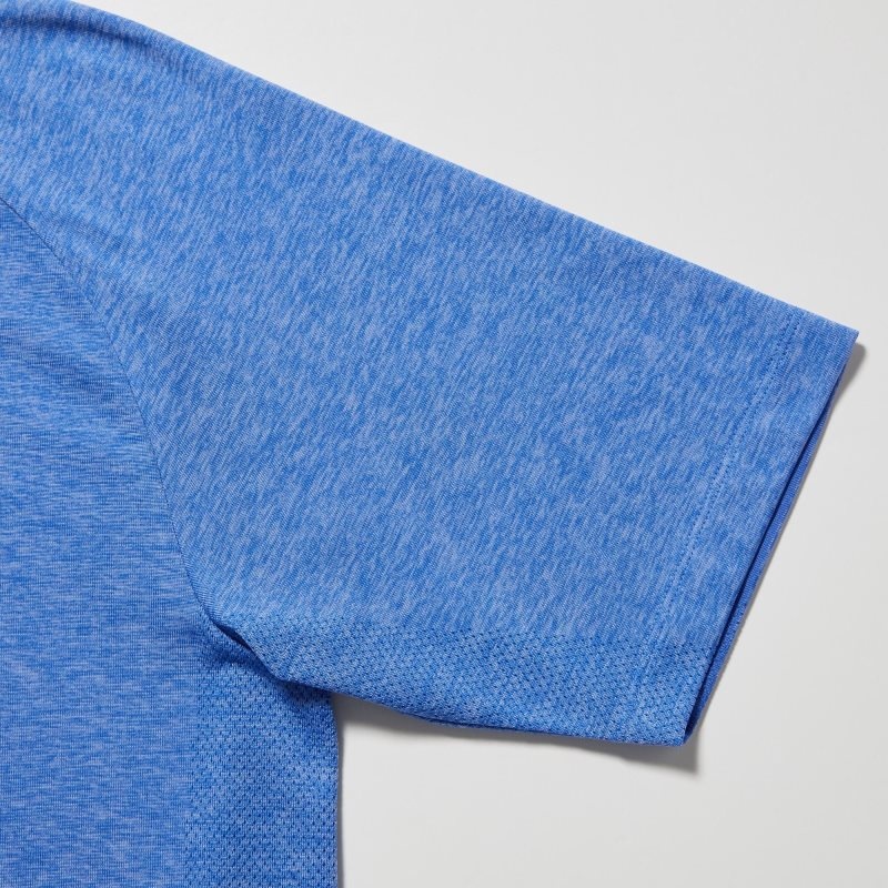 Uniqlo Dry-ex Crew Neck Short-sleeve メンズ Tシャツ 青 | 5264402