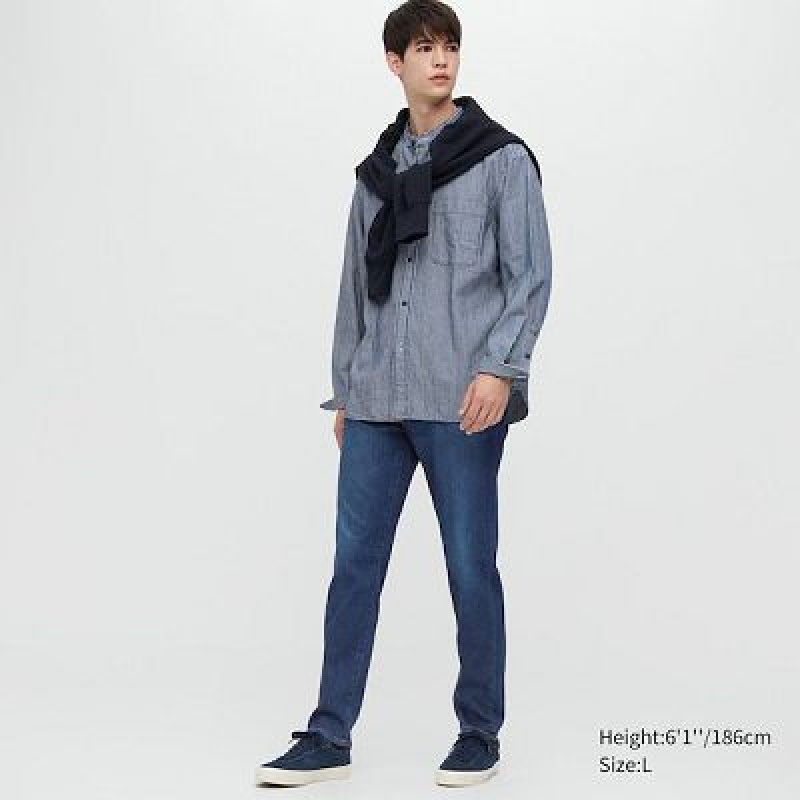 Uniqlo EZY Ultra Stretch レディース ジーンズ 青 | 9382029