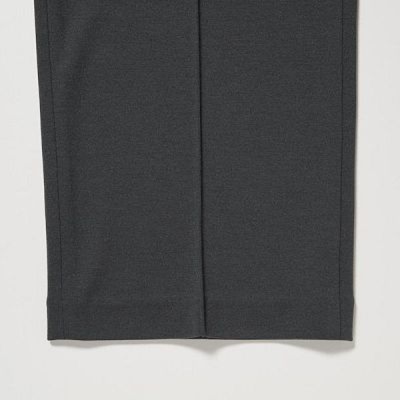 Uniqlo Easy Wide Straight レディース パンツ グレー | 3770615