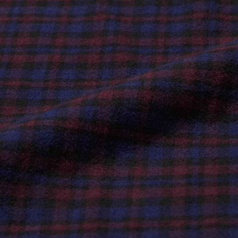 Uniqlo Flannel Checked Long Sleeve メンズ シャツ ボルドー | 9263220