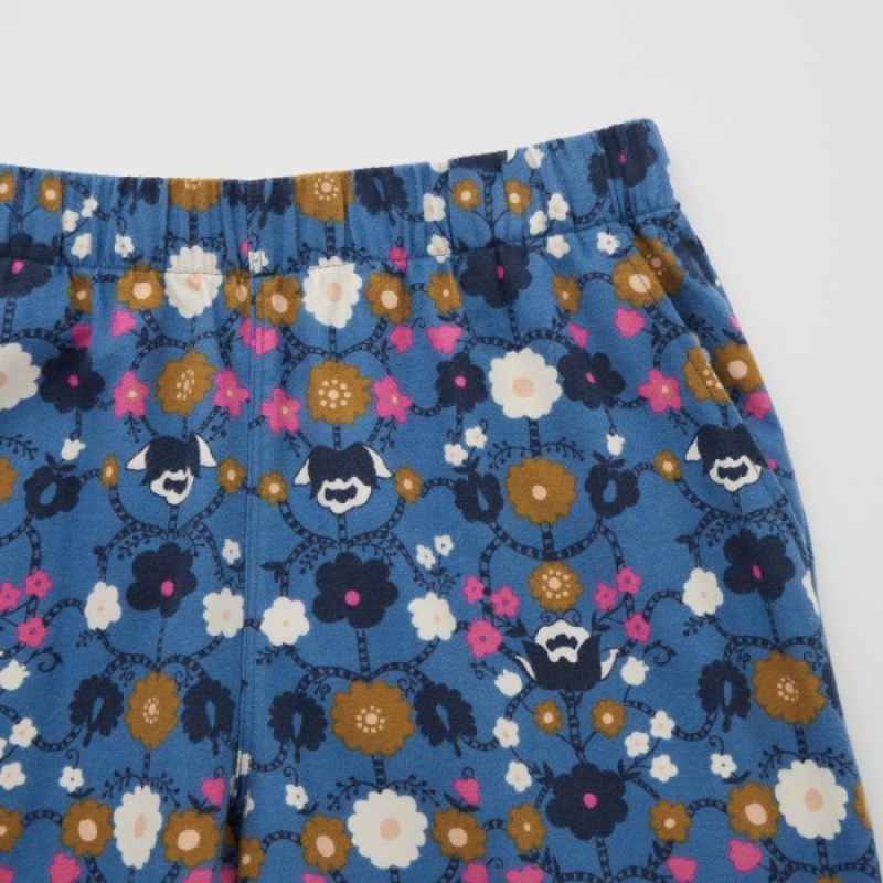 Uniqlo Flannel Lounge レディース パンツ 青 | 5561327