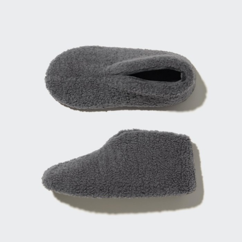 Uniqlo Fleece Room Shoes Faux Shearling Fleece レディース スリッパ グレー | 652923