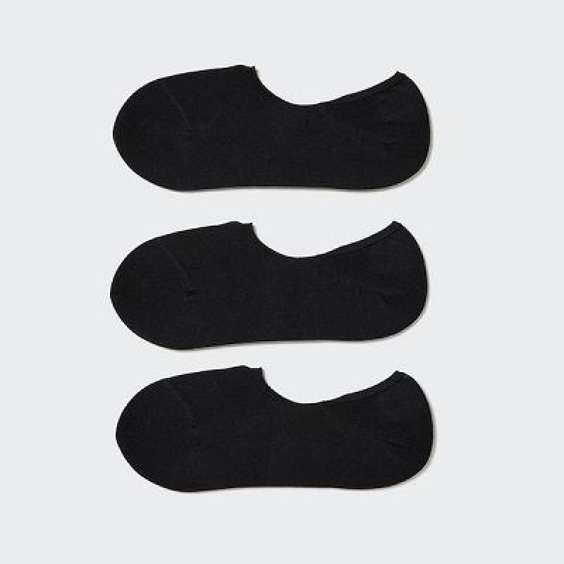 Uniqlo Footsies (3 Pairs) レディース ソックス 黒 | 4786950