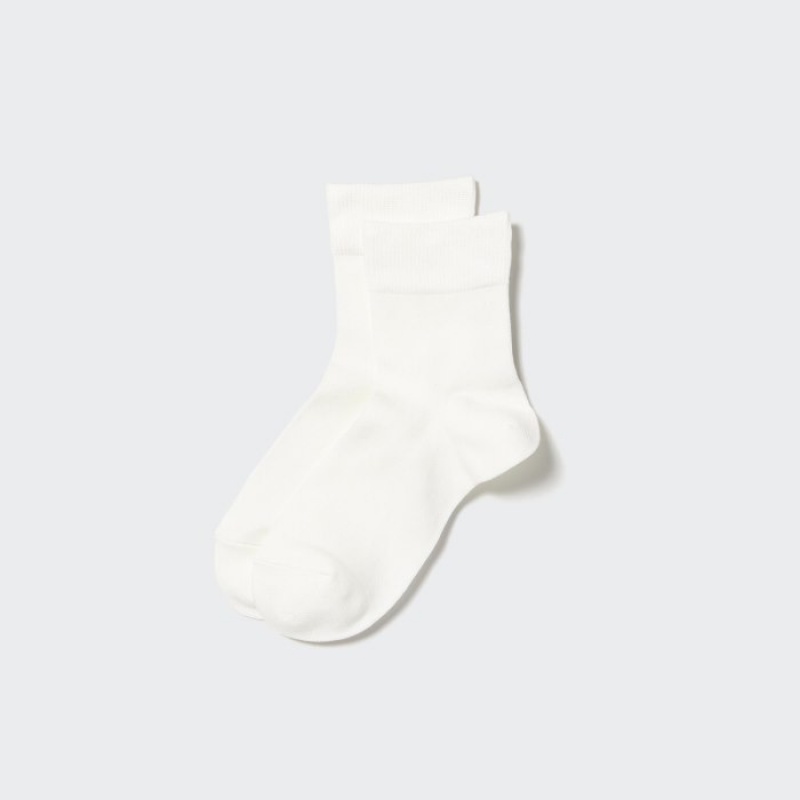 Uniqlo HEATTECH Crew Relax レディース ソックス 白 | 5452569