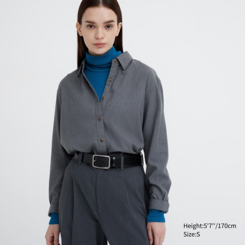 Uniqlo HEATTECH Extra Warm Seamless Ribbed Turtleneck Long-Sleeve レディース Tシャツ ピンク | 2265649
