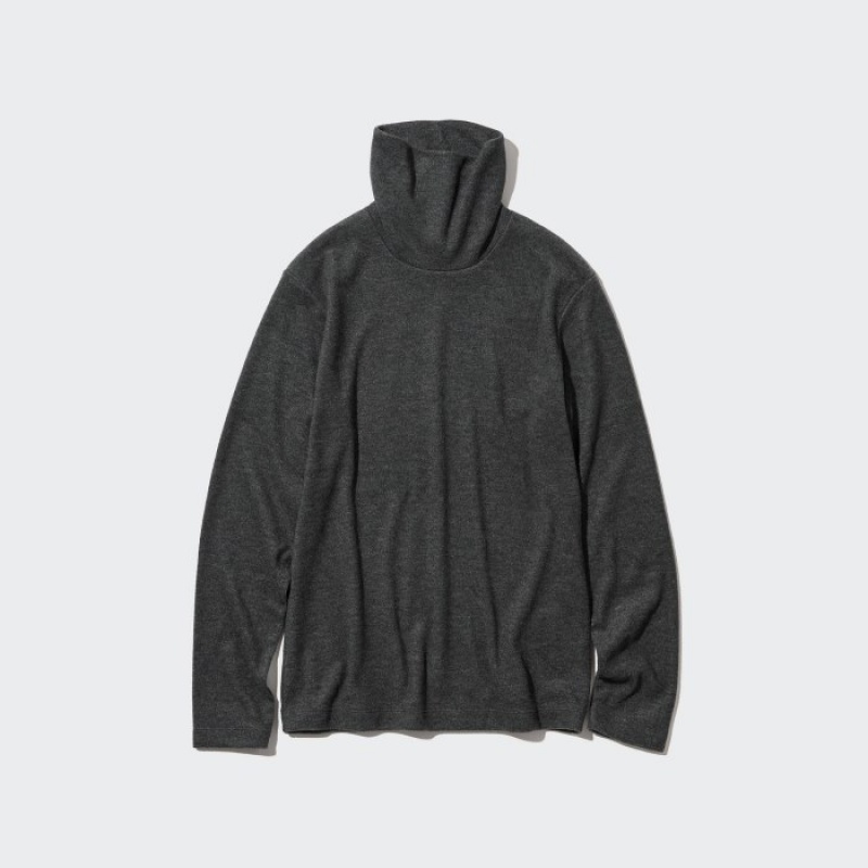 Uniqlo HEATTECH Fleece Turtleneck Long-Sleeve レディース Tシャツ 黄色 | 4179004