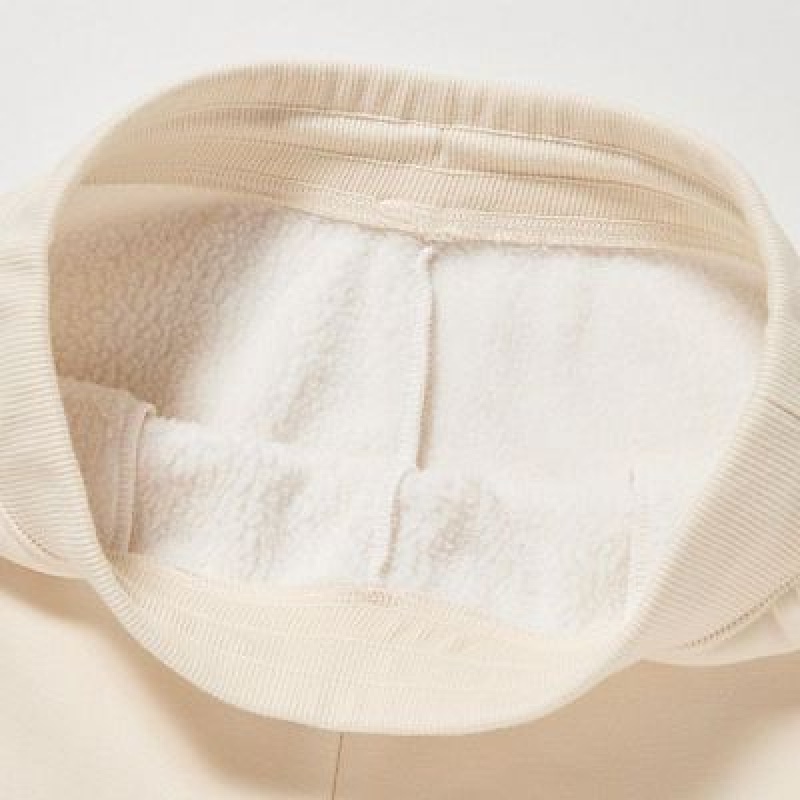Uniqlo HEATTECH Pile Lined Sweat レディース パンツ 白 | 9792562