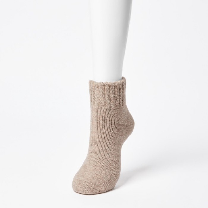 Uniqlo HEATTECH Pile レディース ソックス 赤 | 9828428