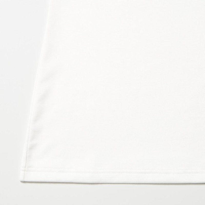 Uniqlo HEATTECH Scoop Neck Long-Sleeve レディース Tシャツ 白 | 3737900