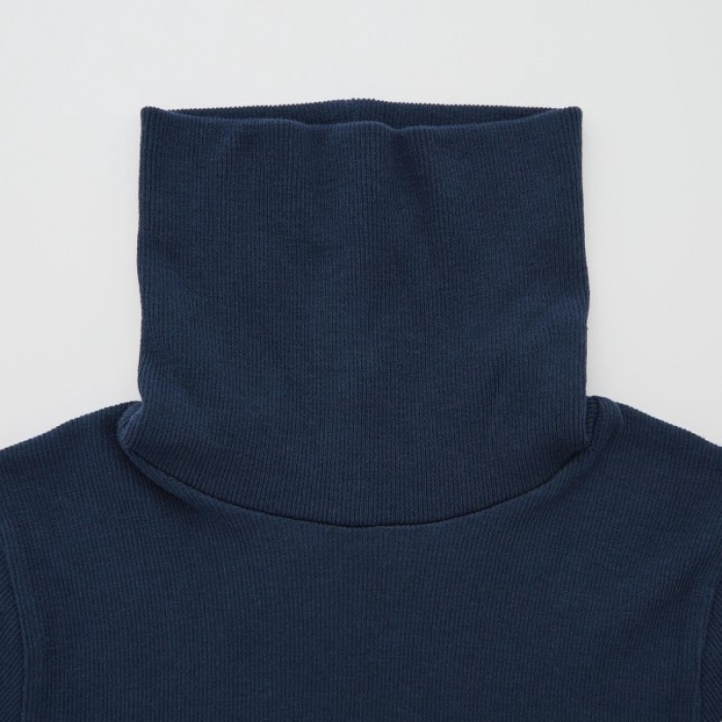 Uniqlo HEATTECH Seamless Ribbed Extra Warm レディース Tシャツ 赤 | 198545