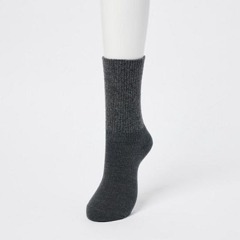 Uniqlo HEATTECH Souffle Yarn レディース ソックス 黒 | 8456103