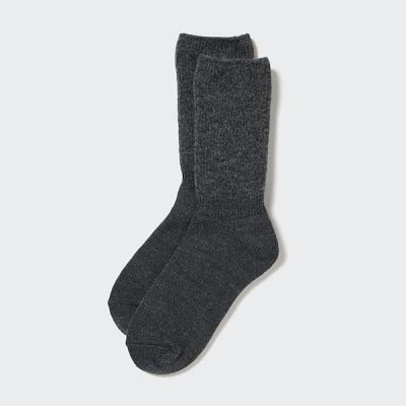 Uniqlo HEATTECH Souffle Yarn レディース ソックス 黒 | 8456103