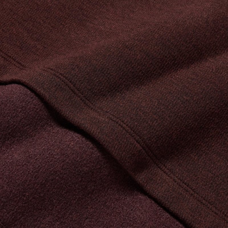 Uniqlo HEATTECH Ultra Warm Crew Neck Long-Sleeve メンズ Tシャツ ボルドー | 7009058