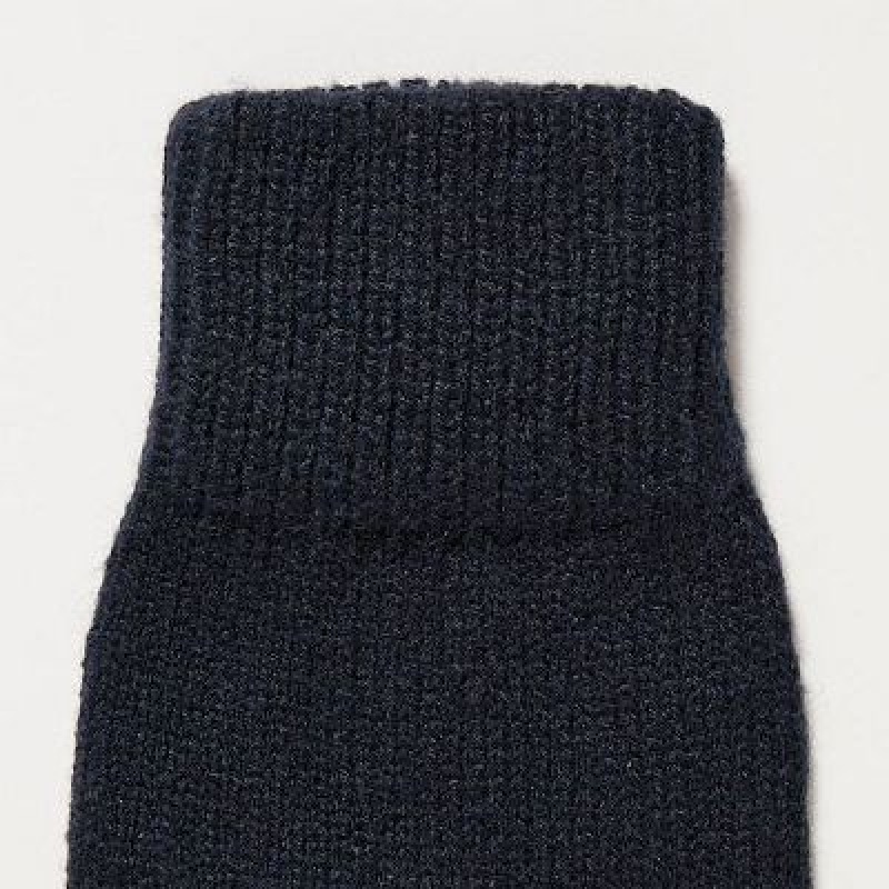 Uniqlo HEATTECH レディース グローブ ネイビー | 2793081