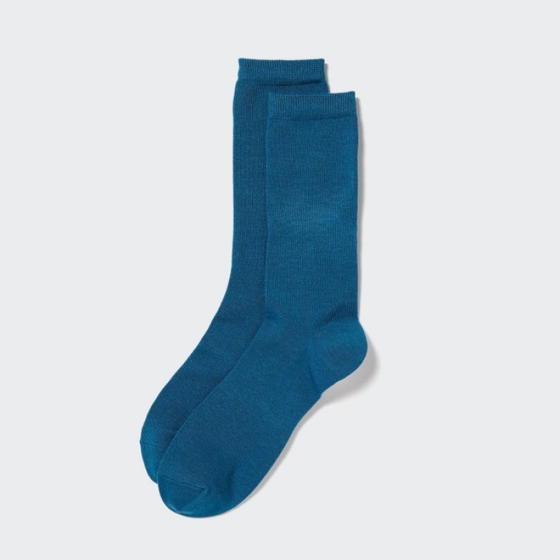 Uniqlo HEATTECH レディース ソックス 青 | 5341878