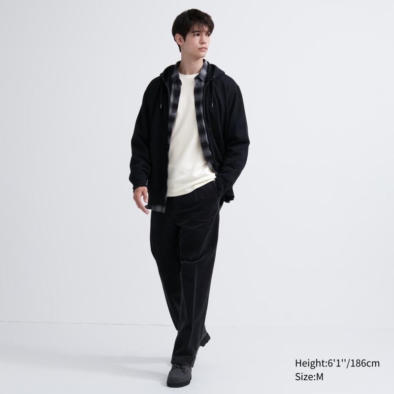 Uniqlo Heattech Cotton Waffle Crew Neck Extra Warm メンズ Tシャツ 白 | 7474377