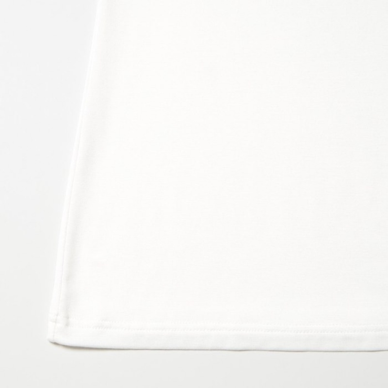 Uniqlo Heattech Crew Neck Long-sleeve レディース Tシャツ 白 | 7546910