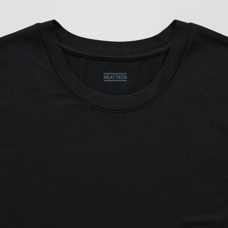 Uniqlo Heattech Crew Neck Short-sleeve メンズ Tシャツ 黒 | 1608604