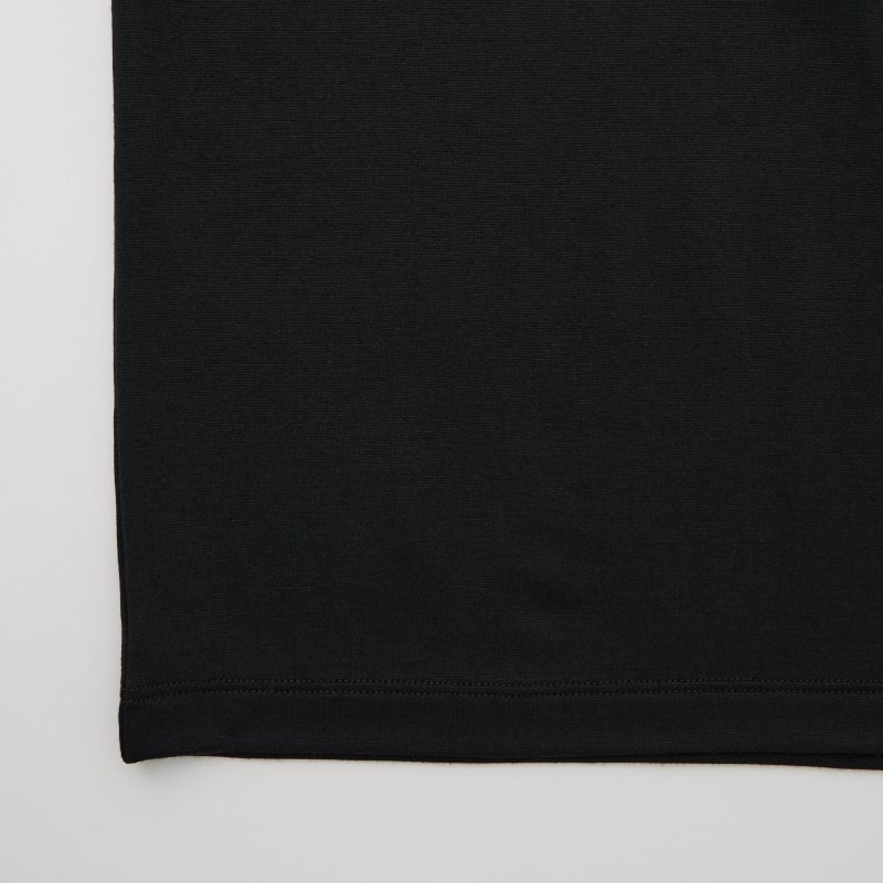 Uniqlo Heattech Crew Neck Short-sleeve メンズ Tシャツ 黒 | 1608604