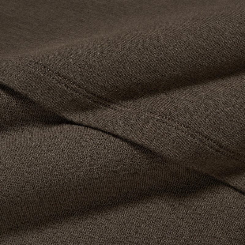 Uniqlo Heattech Extra Warm Cotton Crew Neck メンズ Tシャツ ブラウン | 8237169