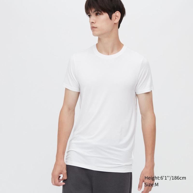 Uniqlo Heattech Short Sleeve メンズ Tシャツ 白 | 1742961