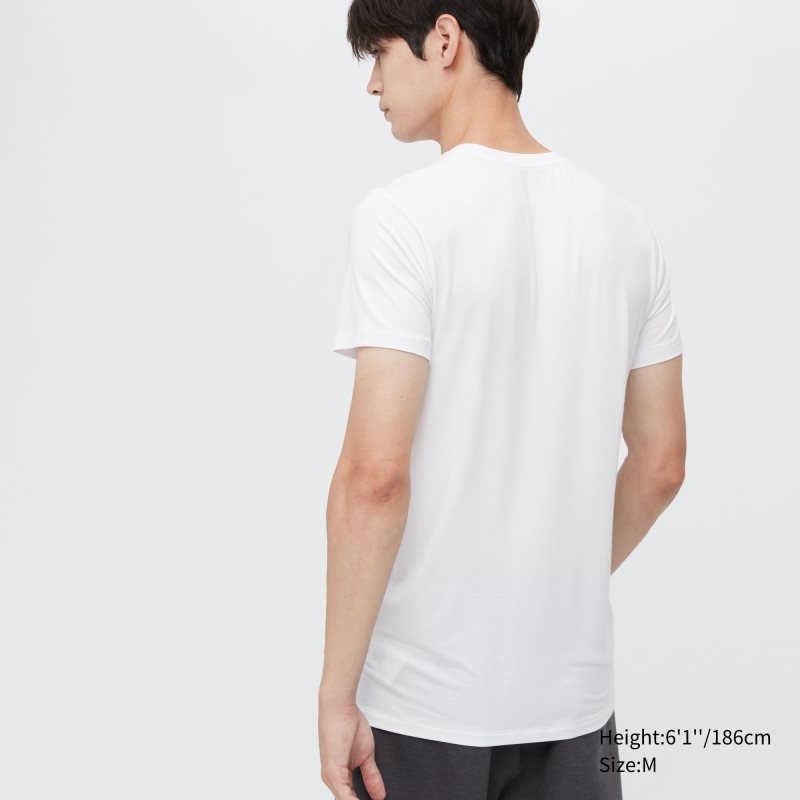 Uniqlo Heattech Short Sleeve メンズ Tシャツ 白 | 1742961