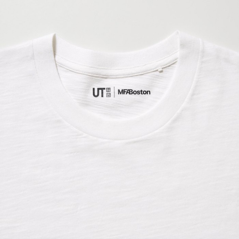 Uniqlo Hokusai UT Short Sleeve レディース Tシャツ 白 | 1539954