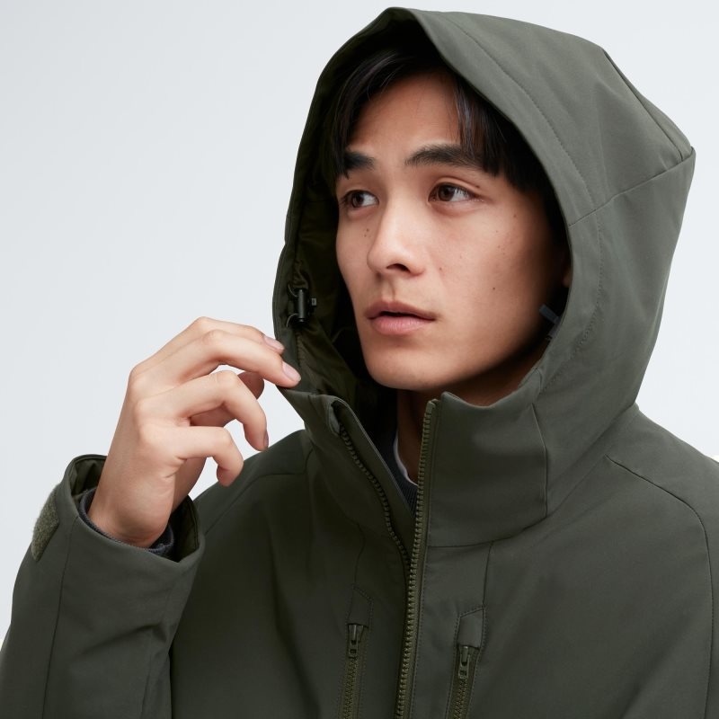 Uniqlo Hybrid Down 3d Cut メンズ パーカージャケット グレー | 2001692