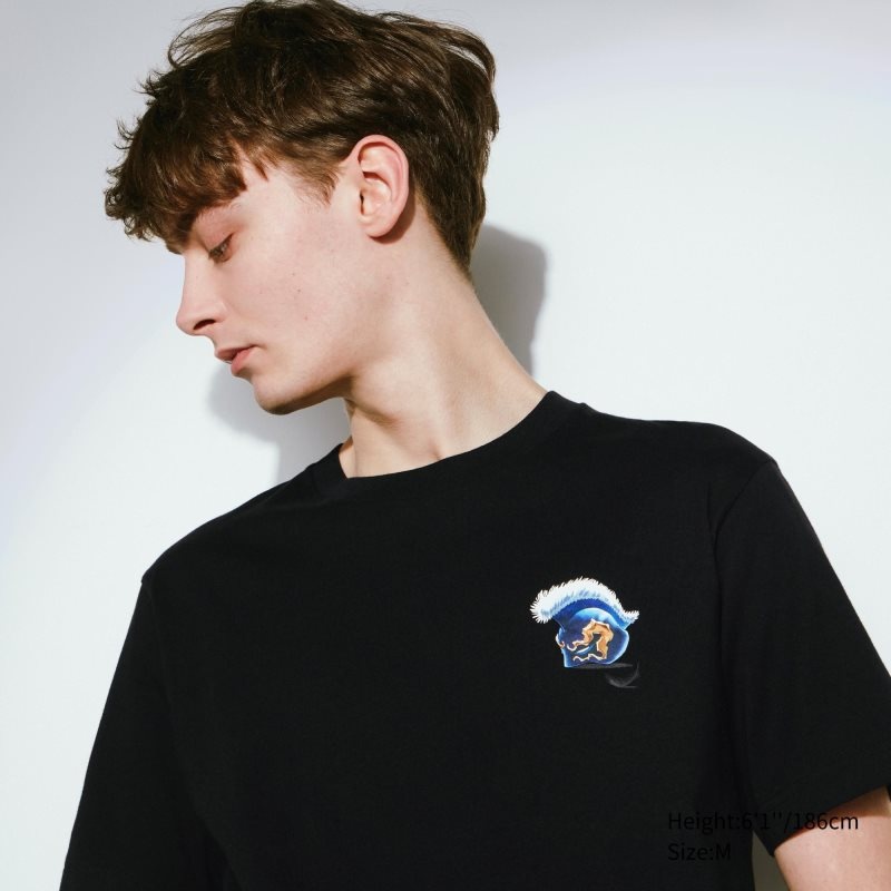 Uniqlo Introduction Of Detective Conan Case Closed Ut Short-sleeve Graphic メンズ Tシャツ 黒 | 2161403
