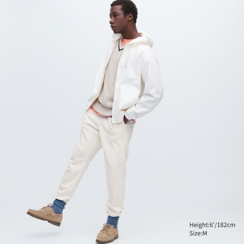 Uniqlo Joggers メンズ パンツ 白 | 6906968