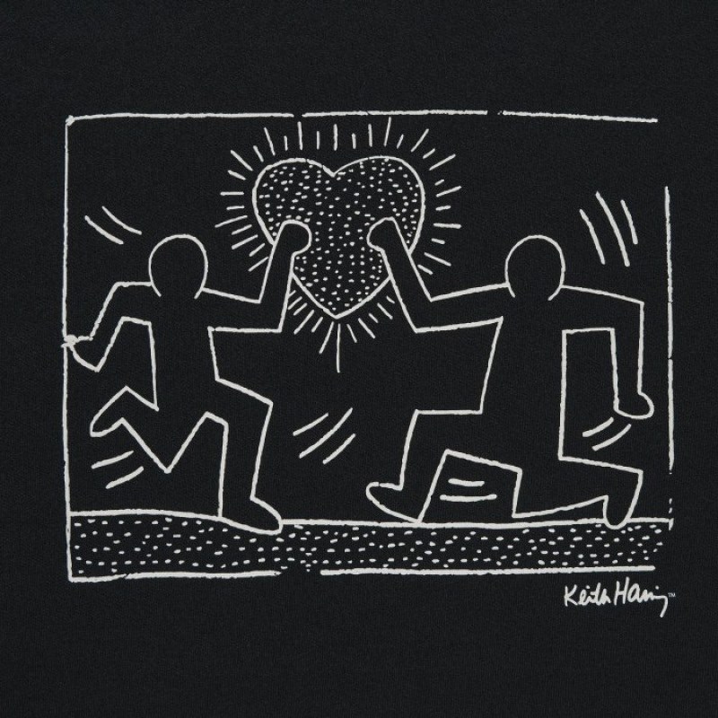 Uniqlo Keith Haring UT Short Sleeve レディース Tシャツ 黒 | 2086421