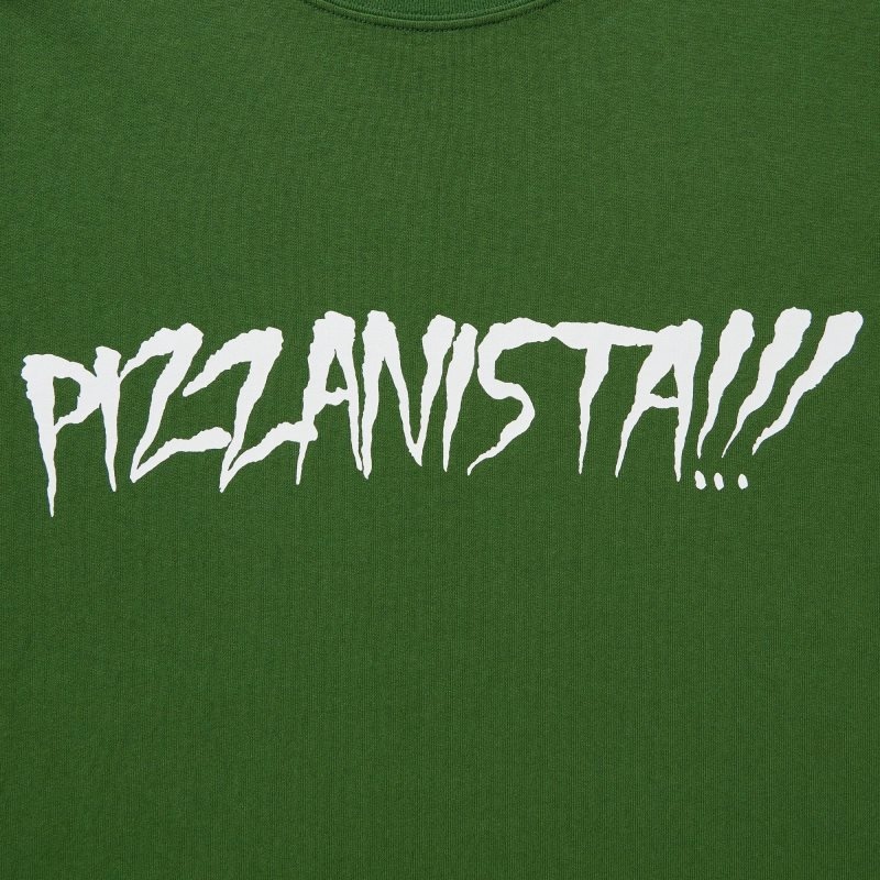 Uniqlo L.A. Eats Ut Oversized Short-sleeve Graphic Pizzanista! メンズ Tシャツ 緑 | 8329486