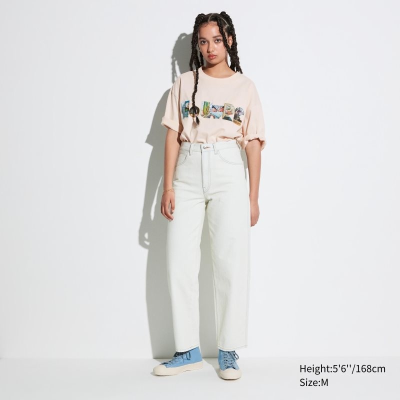 Uniqlo Louvre By M/M Ut Oversized Short-sleeve Graphic メンズ Tシャツ ベージュ | 574243