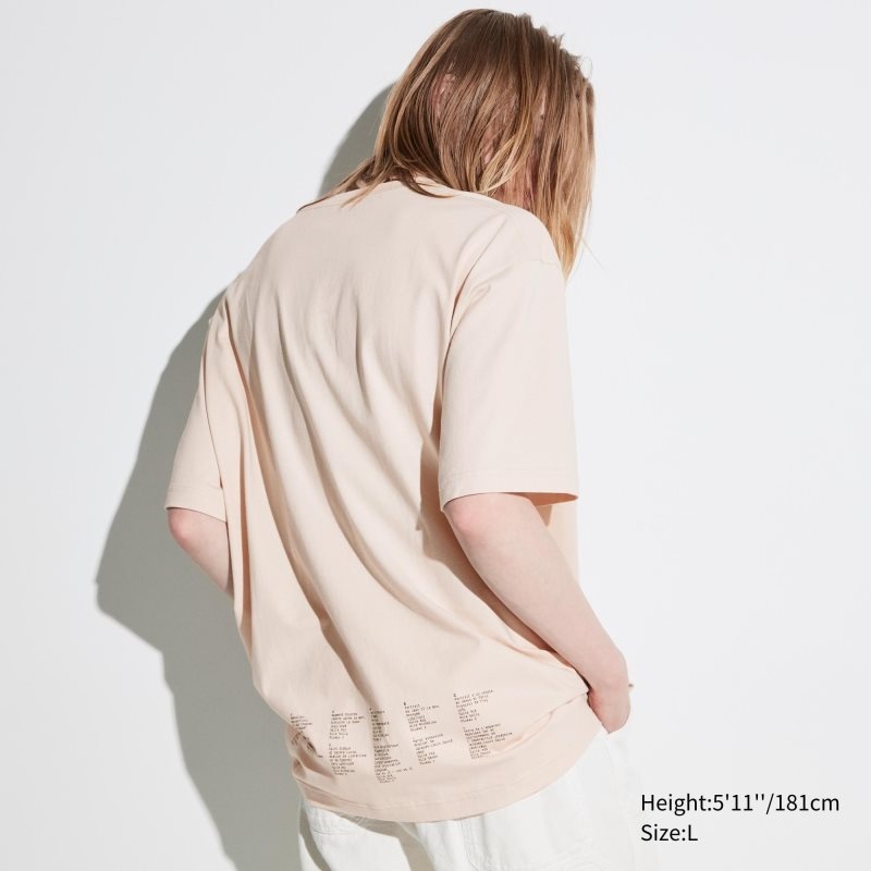 Uniqlo Louvre By M/M Ut Oversized Short-sleeve Graphic メンズ Tシャツ ベージュ | 574243