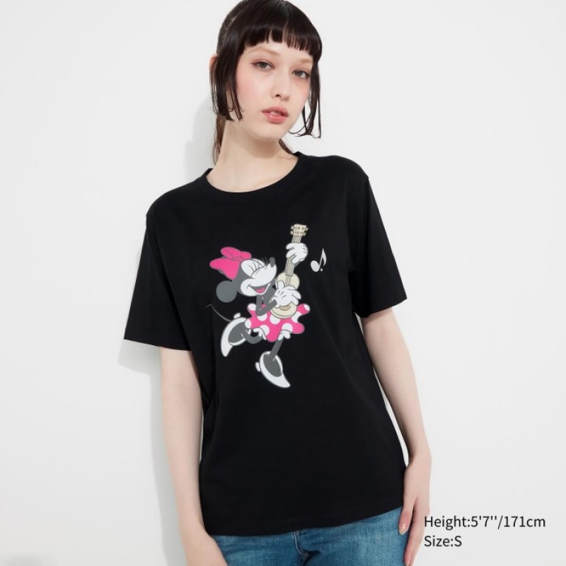 Uniqlo MAGIC FOR ALL FOREVER UT Short-Sleeve レディース Tシャツ 黒 | 8593634