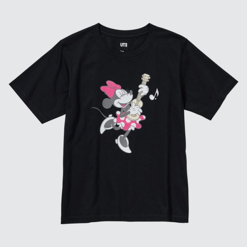 Uniqlo MAGIC FOR ALL FOREVER UT Short-Sleeve レディース Tシャツ 黒 | 8593634