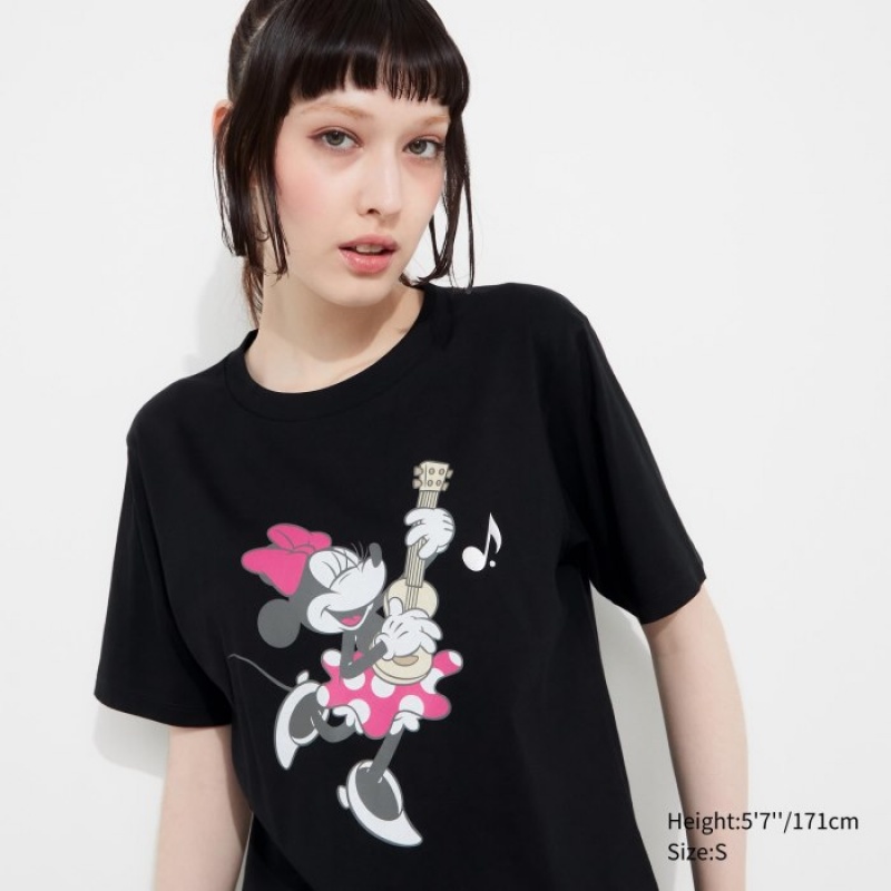 Uniqlo MAGIC FOR ALL FOREVER UT Short-Sleeve レディース Tシャツ 黒 | 8593634