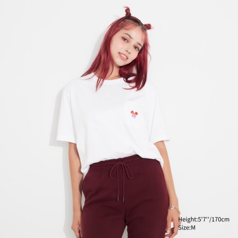 Uniqlo MAGIC FOR ALL FOREVER UT Short-Sleeve レディース Tシャツ 白 | 748233