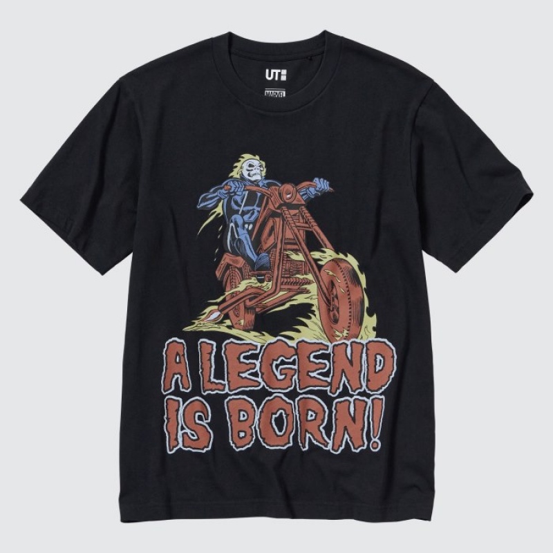 Uniqlo MAGIC FOR ALL FOREVER UT Short-Sleeve レディース Tシャツ 黒 | 4447501