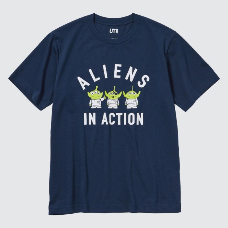 Uniqlo MAGIC FOR ALL FOREVER UT Short-Sleeve レディース Tシャツ ネイビー | 7091833