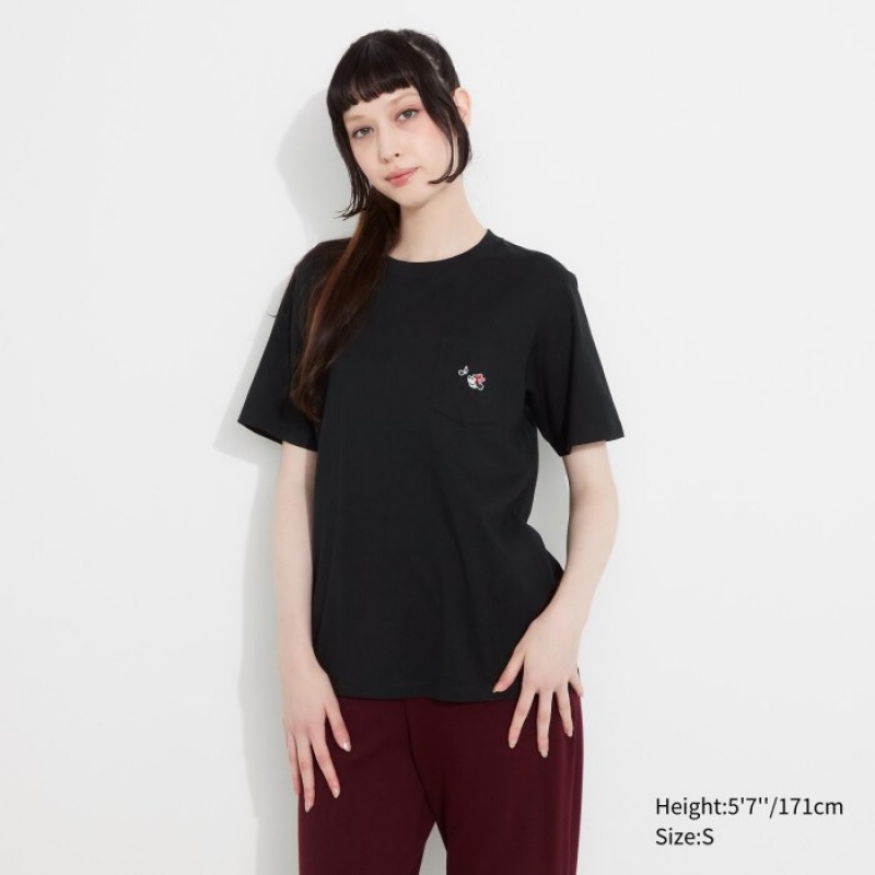 Uniqlo MAGIC FOR ALL FOREVER UT Short-Sleeve レディース Tシャツ 黒 | 3554562