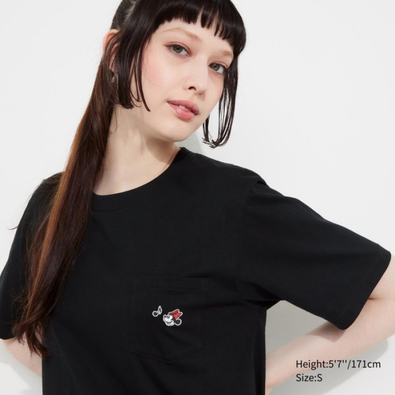 Uniqlo MAGIC FOR ALL FOREVER UT Short-Sleeve レディース Tシャツ 黒 | 3554562