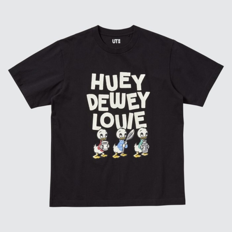 Uniqlo Magic For All Favorites UT Short-Sleeve レディース Tシャツ 黒 | 7732144