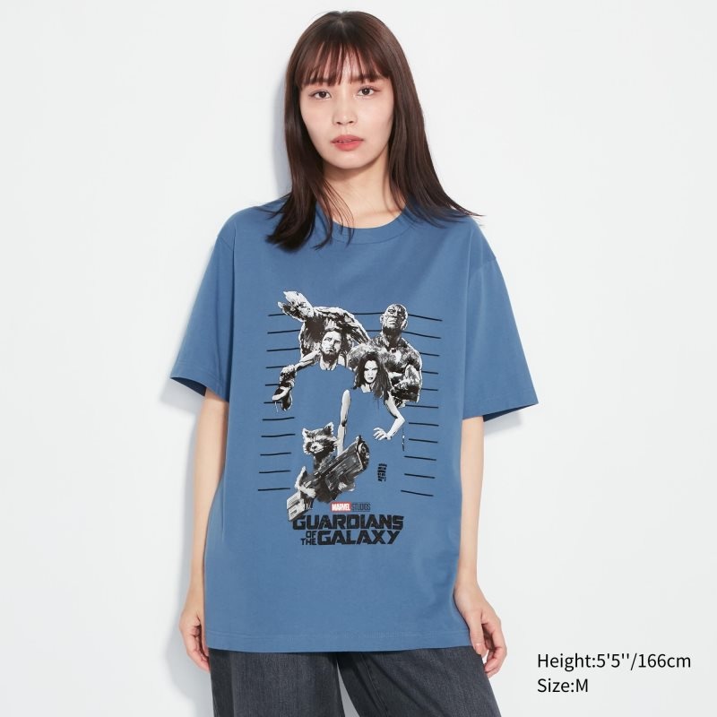 Uniqlo Marvel Art Collection By Mondo Ut Short Sleeve Graphic メンズ Tシャツ 青 | 7154583