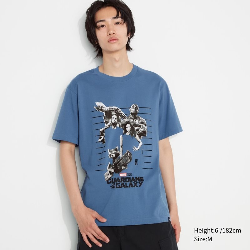 Uniqlo Marvel Art Collection By Mondo Ut Short Sleeve Graphic メンズ Tシャツ 青 | 7154583