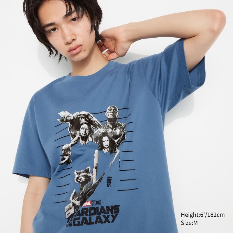 Uniqlo Marvel Art Collection By Mondo Ut Short Sleeve Graphic メンズ Tシャツ 青 | 7154583