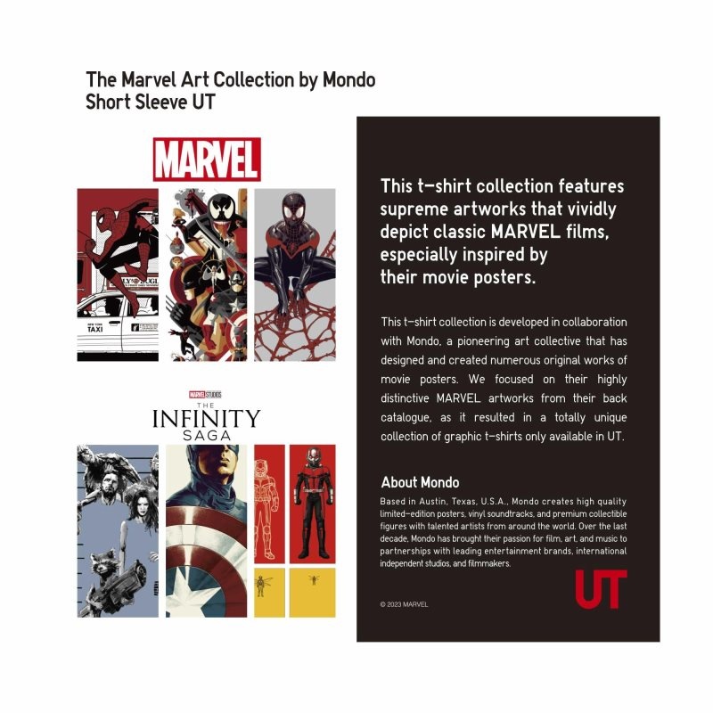 Uniqlo Marvel Art Collection By Mondo Ut Short Sleeve Graphic メンズ Tシャツ 白 | 2091589