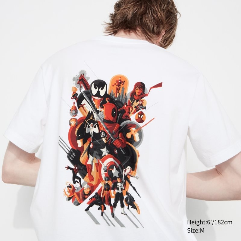 Uniqlo Marvel Art Collection By Mondo Ut Short Sleeve Graphic メンズ Tシャツ 白 | 2091589